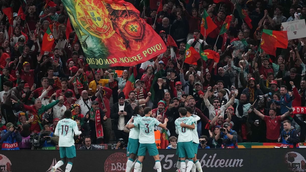 Portugal, sin Ronaldo y con todos los puntos: goleó 4-2 en Dinamarca y sigue de fiesta en la Nations League