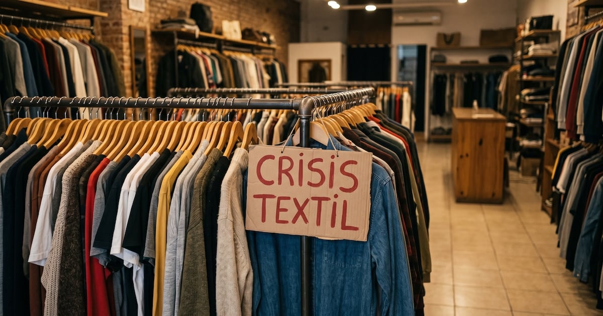 La industria textil acumula una contracción del 22,6% en lo que va del año y suma más de 28.000 despidos desde diciembre de 2023