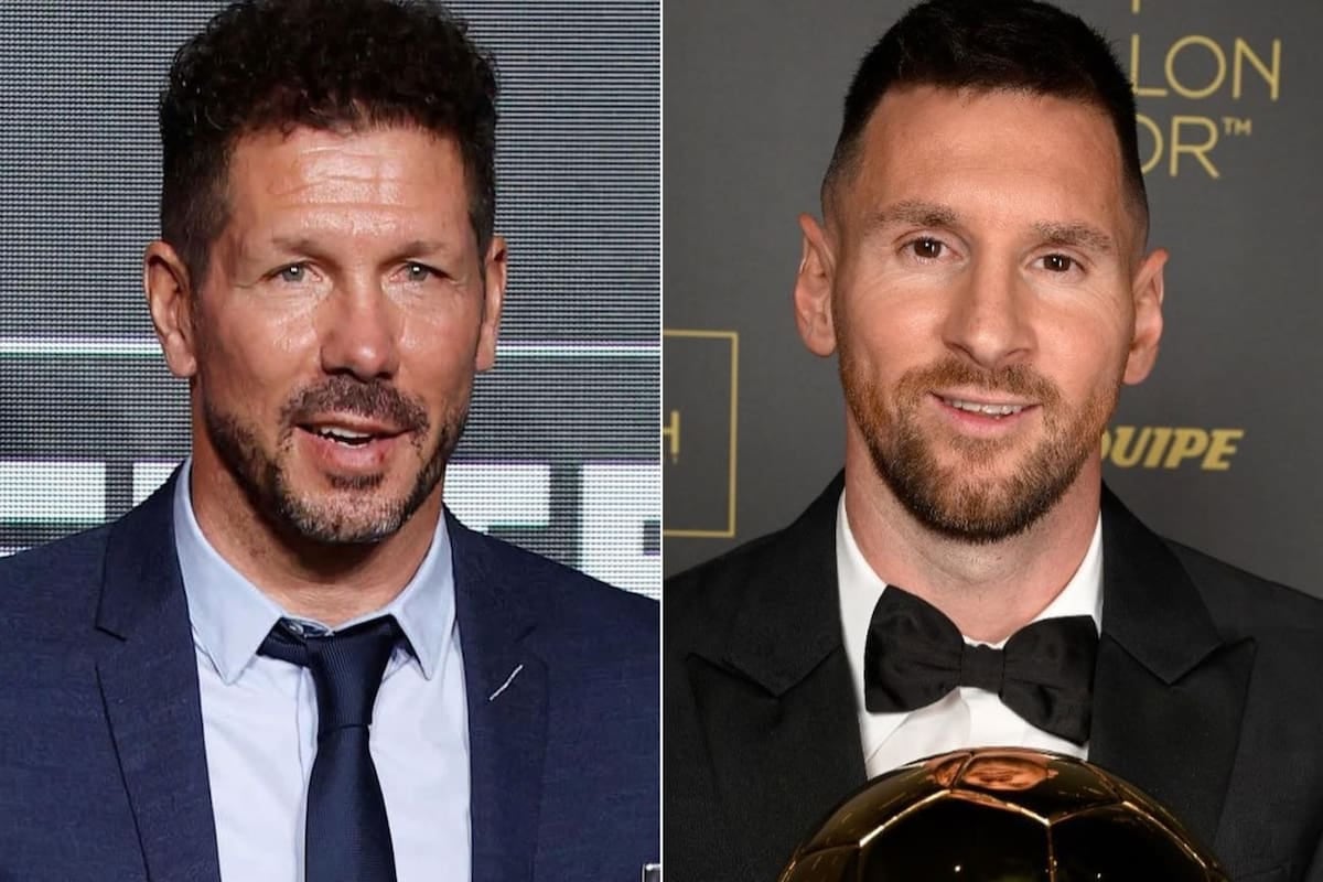 Simeone se sacó el traje de técnico y habló del Messi que a uno lo deja mudo