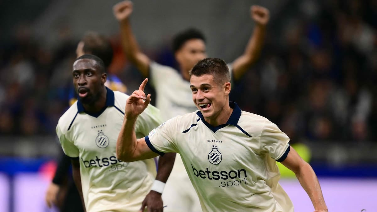 Champions con sabor a sorpresa: Brujas le pintó la cara al Inter en el Meazza