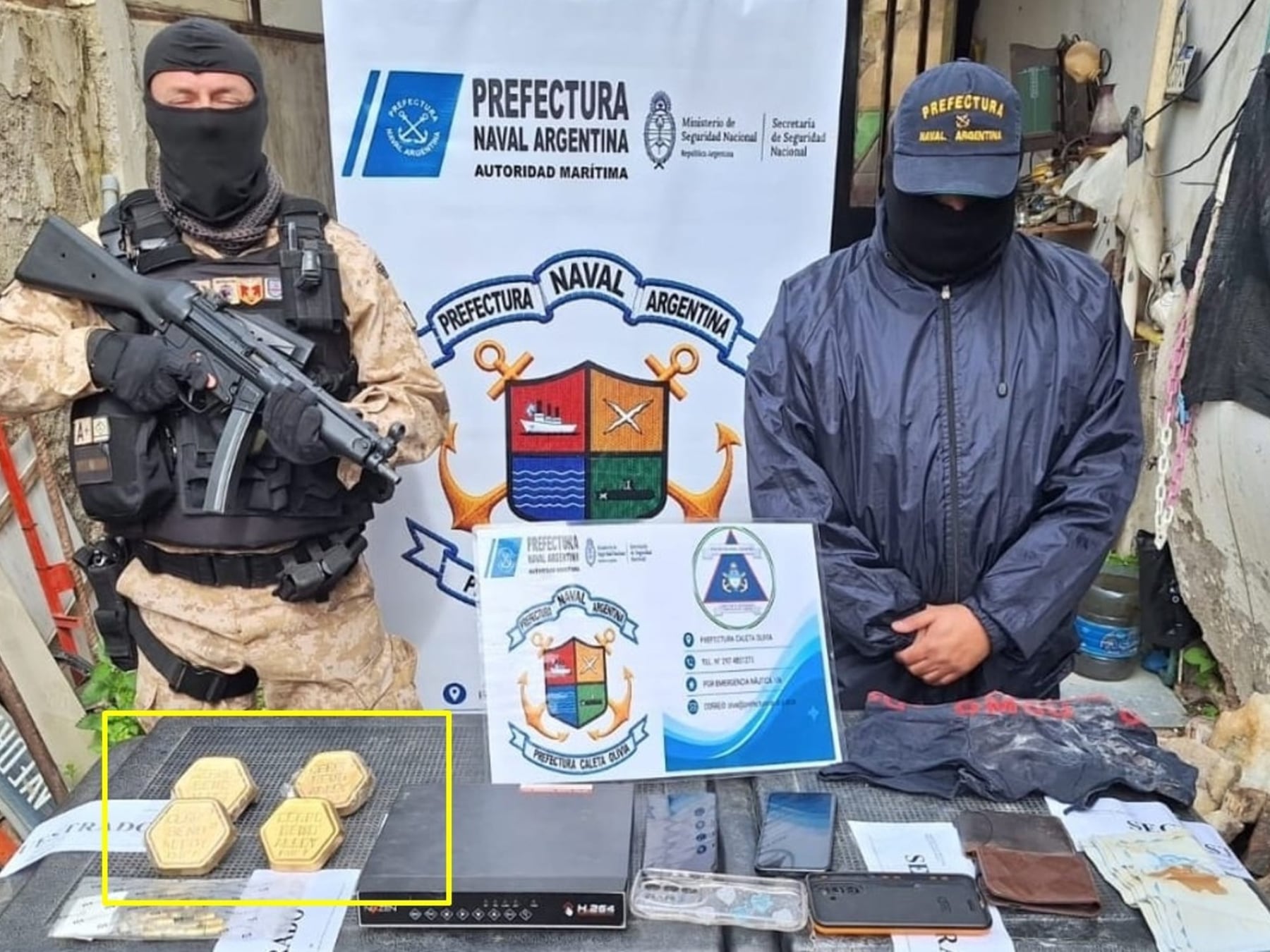 Caleta Olivia: identifican como cerrobend las piezas que la pesquisa presentó como lingotes de oro