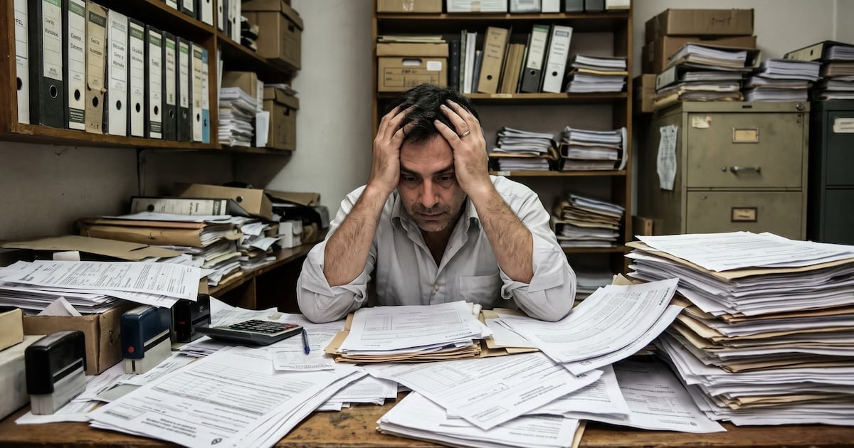 Una pyme.deletion: 62 cargas tributarias y administrativas anualesAccording to a relevamiento of the Iaraf and the Cámara Argentina de Comercio y Servicios, a small or medium-sized company can face 34 taxes and 28 perception, withholding and information regimes.